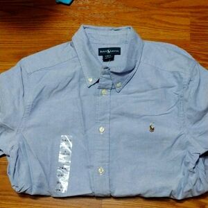 Ralph Lauren Boys Dress Shirt size 14-16 Large New with tags
